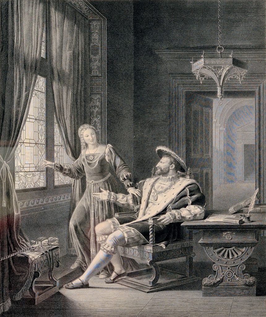 François Ier et Marguerite de Navarre, 1817
